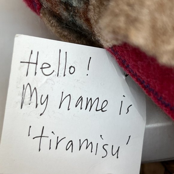 FEATHERED FRIENDS NWT Felted Wool Owl "Tiramisu" Handmade 10" tall Collectible - Picture 7 of 7